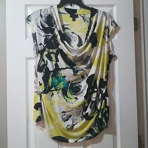 Drape neck dress blouse